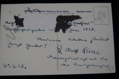 Autographed AH postcard - Image 5