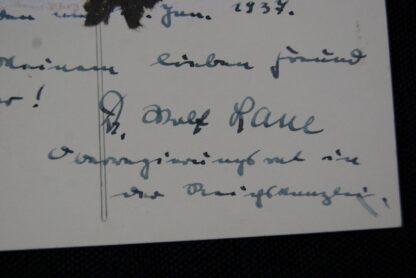 Autographed AH postcard - Image 6