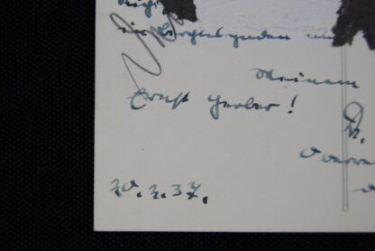 Autographed AH postcard - Image 7