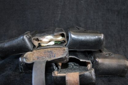 Matching pair of K98 ammunition pouches marked KVZ 1943 - Image 3