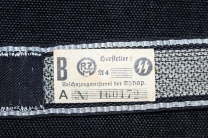 Waffen-SS "Deutschland" Officer's flatwire Cufftitle with RZM Tag - Image 5