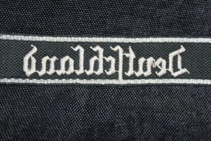 Rare SS-VT cuff title "Deutschland" with Probe tag from Bandfabrik Ewald Vorsteher - Image 6