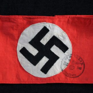 NSDAP Member’s Armband, issued to SA-Standarte 123 Straßburg