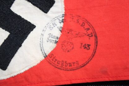 NSDAP Member’s Armband, issued to SA-Standarte 123 Straßburg - Image 4