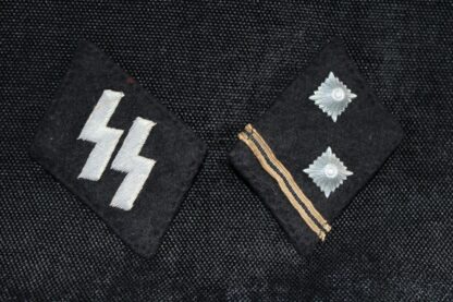 Waffen-SS Hauptscharführer Collar Tab Pair