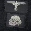 Belgian made Waffen-SS M43 cap skull & eagle unissued