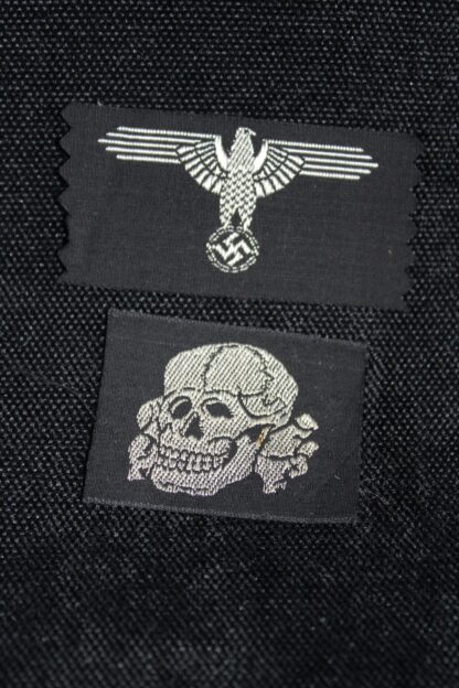 Belgian made Waffen-SS M43 cap skull & eagle unissued
