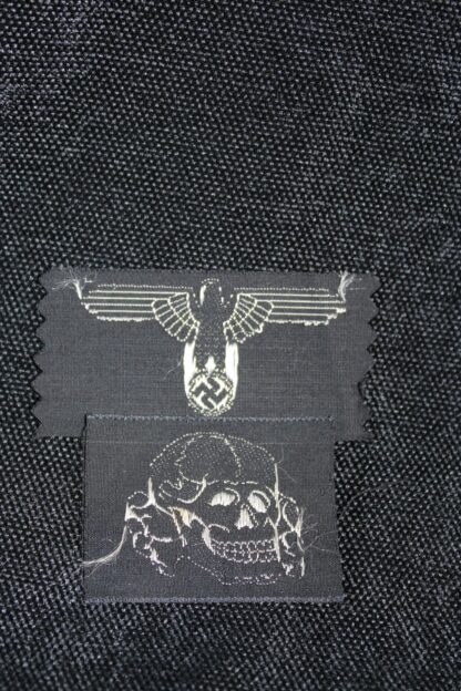 Belgian made Waffen-SS M43 cap skull & eagle unissued - Image 3