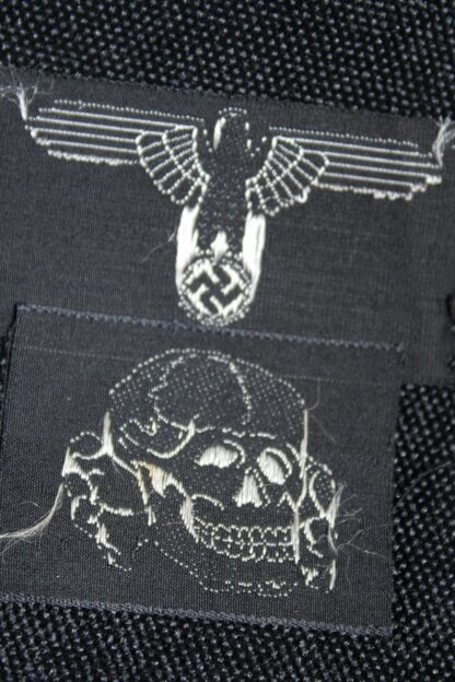 Belgian made Waffen-SS M43 cap skull & eagle unissued - Image 4
