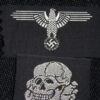 Belgian made Waffen-SS M43 cap skull & eagle unissued - Image 2