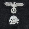 Belgian made Waffen-SS Officers M43 cap skull & eagle bullion wire