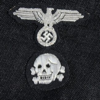 Belgian made Waffen-SS Officers M43 cap skull & eagle bullion wire
