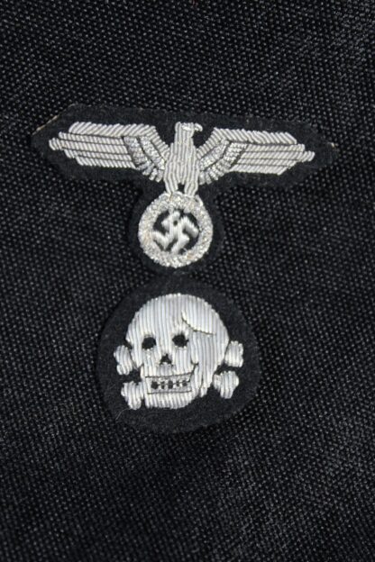 Belgian made Waffen-SS Officers M43 cap skull & eagle bullion wire