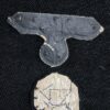 Belgian made Waffen-SS Officers M43 cap skull & eagle bullion wire - Image 2