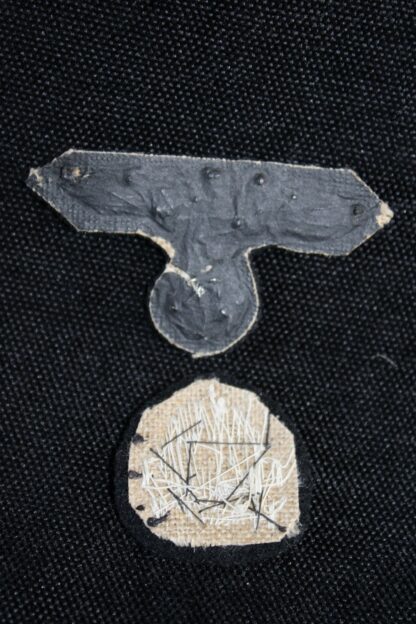 Belgian made Waffen-SS Officers M43 cap skull & eagle bullion wire - Image 2