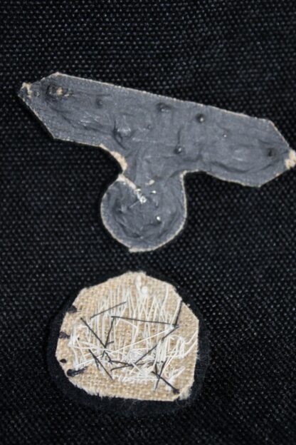 Belgian made Waffen-SS Officers M43 cap skull & eagle bullion wire - Image 4