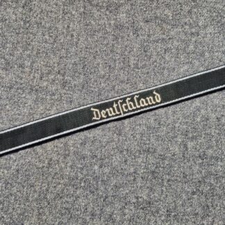 Rare SS-VT cuff title "Deutschland" with Probe tag from Bandfabrik Ewald Vorsteher