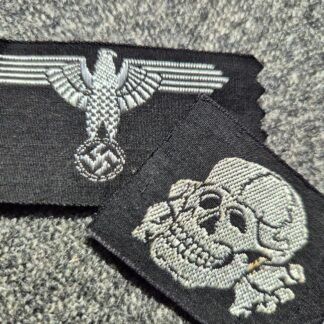 Belgian made Waffen-SS M43 cap skull & eagle unissued