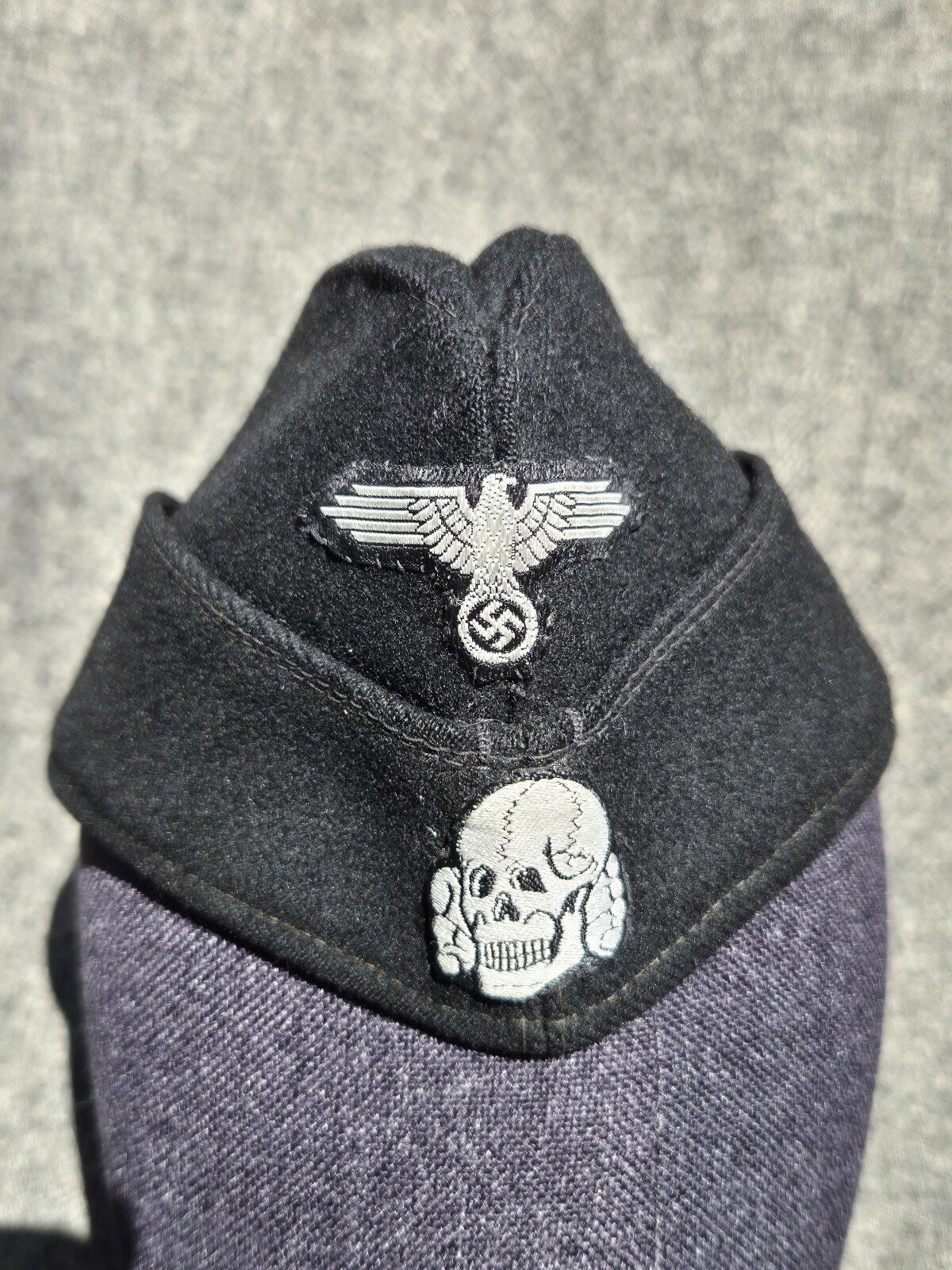 German WW2 Waffen-SS Panzer overseas cap ‘Schiffchen’