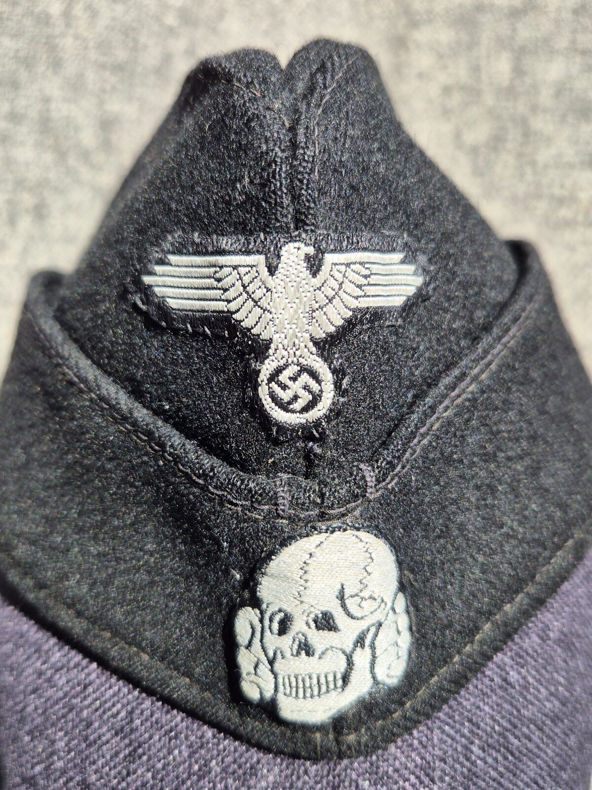 German WW2 Waffen-SS Panzer overseas cap ‘Schiffchen’ - Image 5