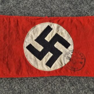 NSDAP Member’s Armband, issued to SA-Standarte 123 Straßburg